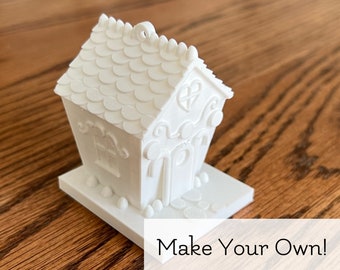 DIY Gingerbread House Ornament Craft