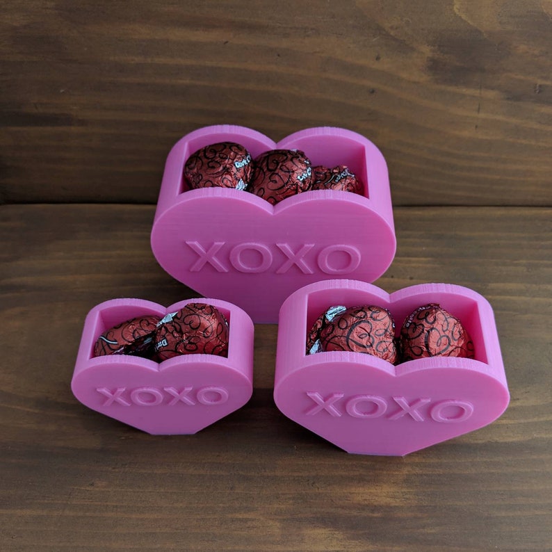 Conversation Heart Candy Box XOXO Style Valentines Gift Etsy