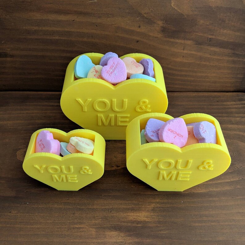 Conversation Heart Candy Box XOXO Style Valentines Gift Etsy