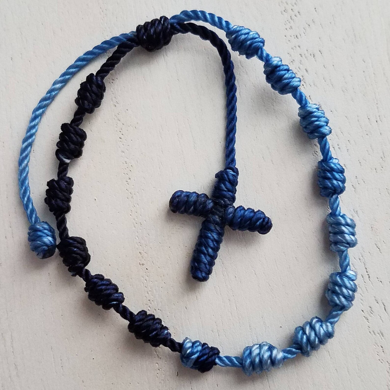 Knotted Cross Bracelet String Jewelry Prayer Bracelet | Etsy