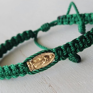 Pulsera de Nuestra Señora de Guadalupe, Joyería de la Virgen María, Pulsera de la Virgen de Guadalupe, Pulsera de Paracord, Joyería Católica, Pulsera Católica