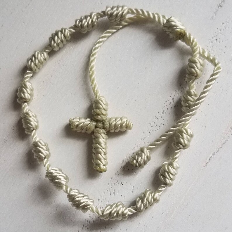 Knotted Cross Bracelet String Jewelry Prayer Bracelet Etsy