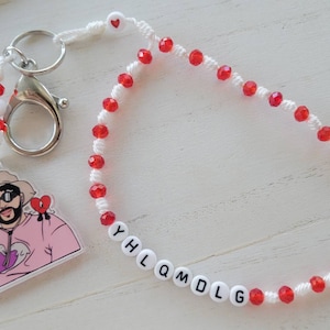Bad Bunny Schlüsselanhänger, Un Verano Sin Ti, Bad Bunny, Schlüsselanhänger, Benito, El Conejo Malo, YHLQMDLG, Bad Bunny Accessories, StringNBeads