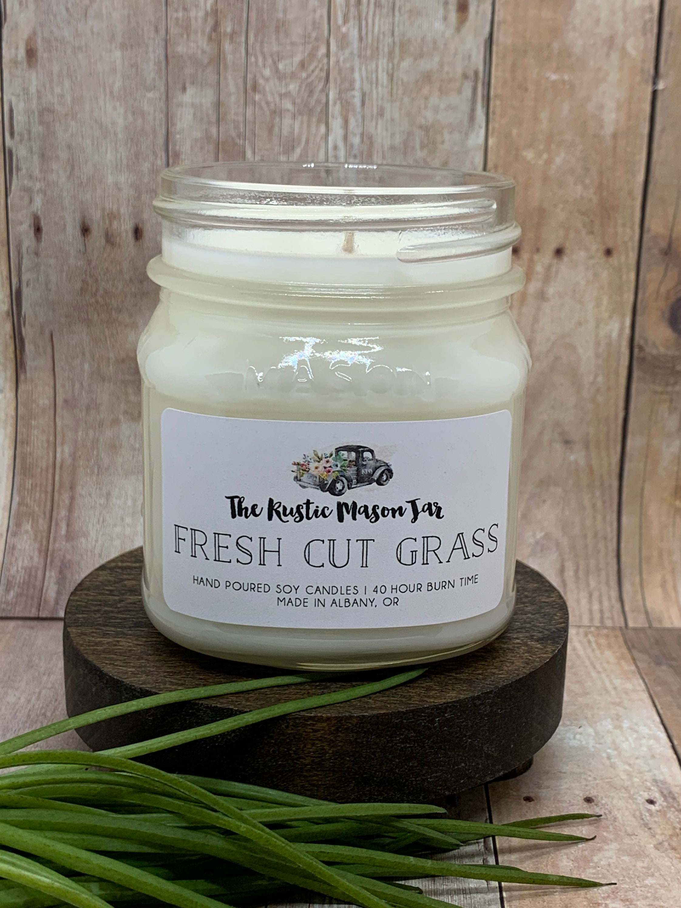 Fresh Cut Grass Soy Candle Soy Candle Etsy