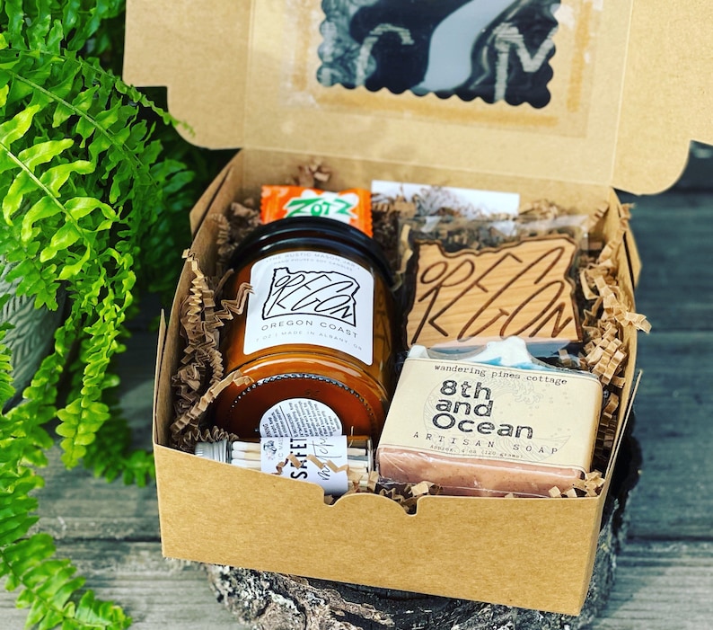 Oregon Gift Box PNW Oregon Gift Box Gift for Her Gift for Him Soy