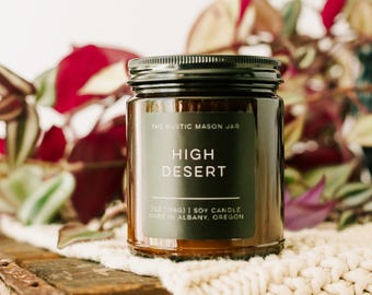 High Desert || Oregon-ljus || Sojaljus || Ljus || Utomhusdofter || Handgjuten || Tillverkad i Oregon || Oregon