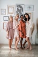 Bridesmaids Robes// Bridesmaid Gifts// Personalized Bridesmaid Proposal// Ruffle Flounce Wedding Party Bridal Robe Gift (Solid Flounce Robe) 