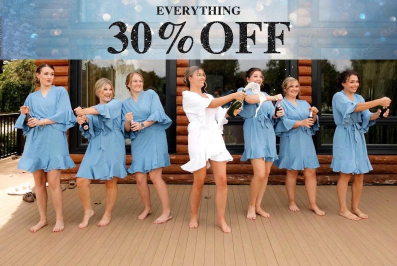 Custom Bride Bridesmaid Robe| Gifts for Bridal Party| Wedding Robe| Maid of Honor Gifts| Bridesmaid Gifts Proposal| Sayin Robe (Ruffle Robe) image 1