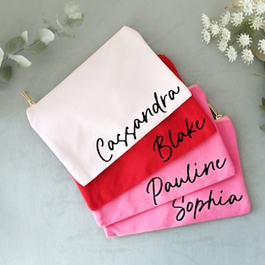 Bridesmaid Gifts Makeup bag Custom Makeup Bag Monogram Makeup Bag Bridesmaid Proposal Personalized Cosmetics Bag Maid of Honor (Makeup bag)