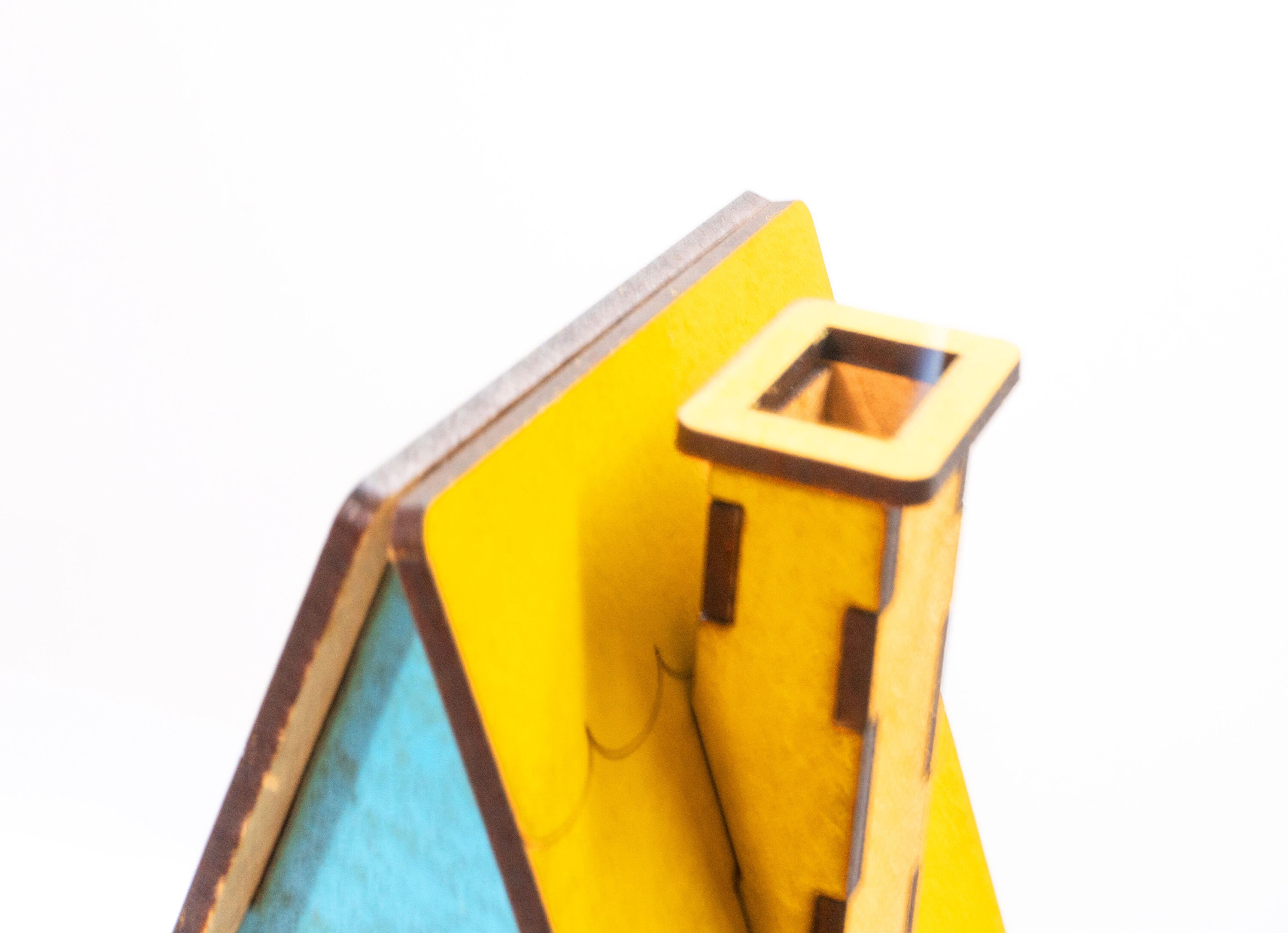 Wooden incense house with chimney wooden laser cut CNC File Etsy