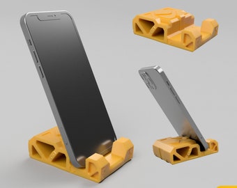 Soporte para teléfono, base para teléfono, base para celular, stand celular impresión 3D, Descarga digital STL para impresión 3D