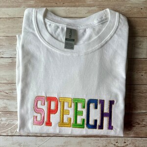 Speech Therapy Shirt Speech Therapy Sweatshirt SLP Tee Speech Pathology Shirts Gift for Speech Therapist Back to School Teacher Appreciation