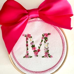 Embroidered Christmas Ornament for Baby Girl, Baby’s First Christmas, Personalized Christmas Ornament, First Christmas Keepsake Ornament
