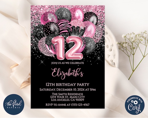 Cute Twelfth 12 Years Old Birthday Party 12th Soccer T-Shirt Cute Twelfth 12 Years Old Birthday Party 12th Soccer T-Shirt