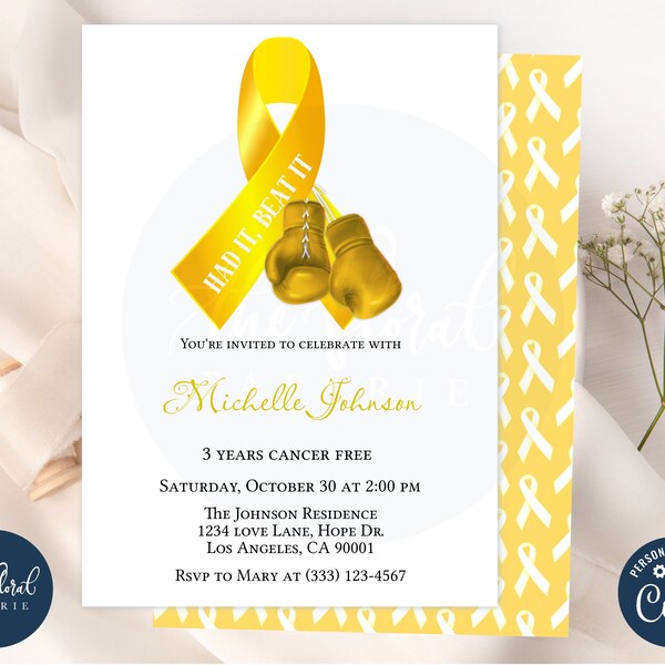 Cancer Free Party Etsy