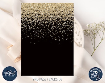 Biglietti D'Invito 40º Compleanno - Set Da 10, Formato A6, Nero E Oro, Da Compilare - Foto 8