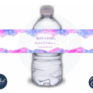 8oz Water Bottle Label Template Wrap Graphic by blacbidigital · Creative  Fabrica