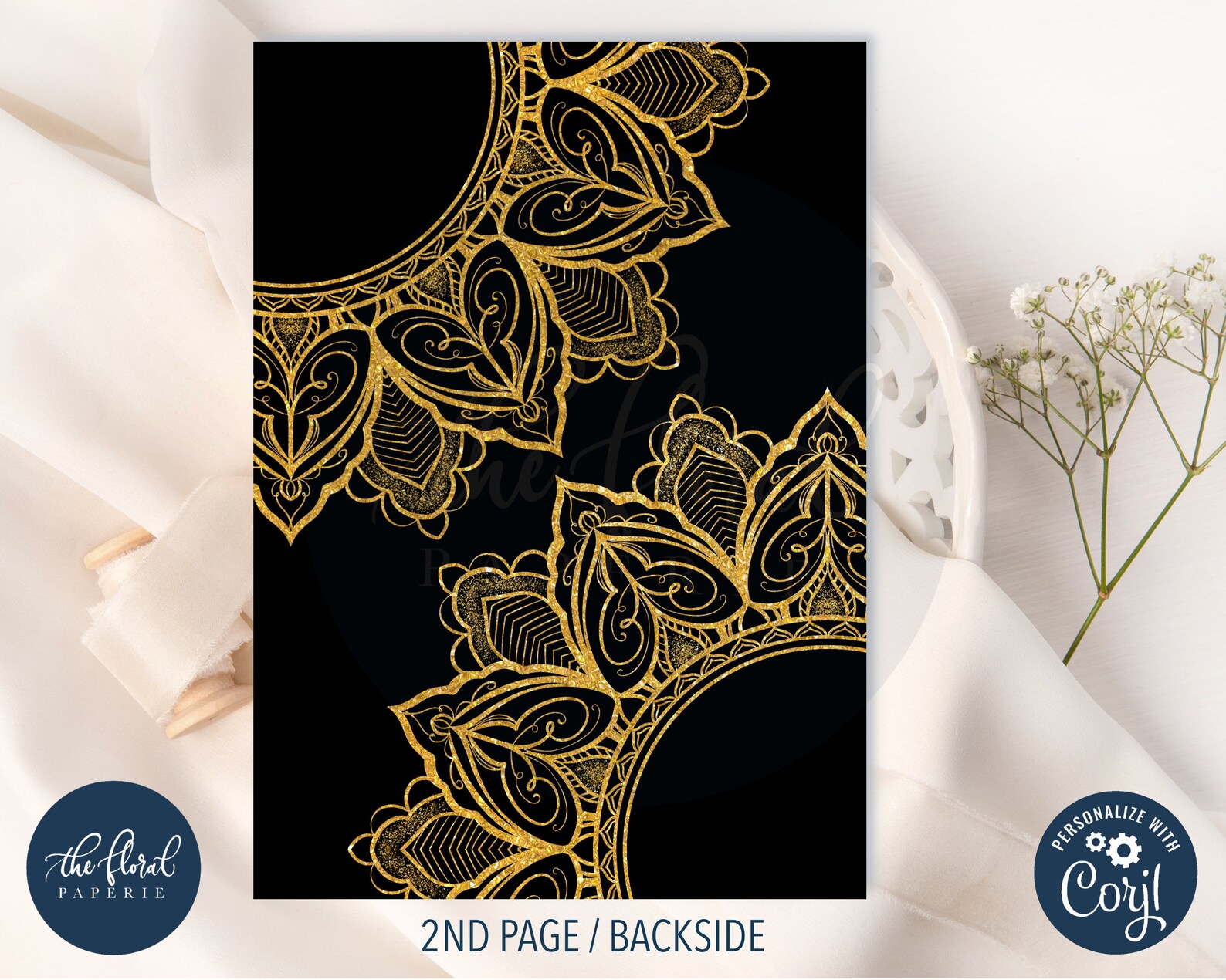 Black and Gold Birthday Invitation Template, Editable Any Age Birthday ...