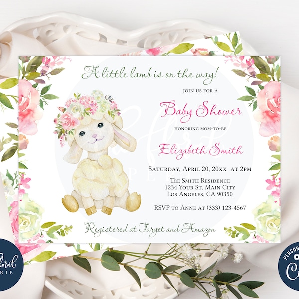 Lamb Baby Shower - Etsy