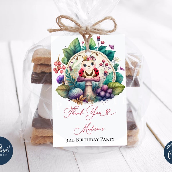 Ladybug Favor Tags - Etsy