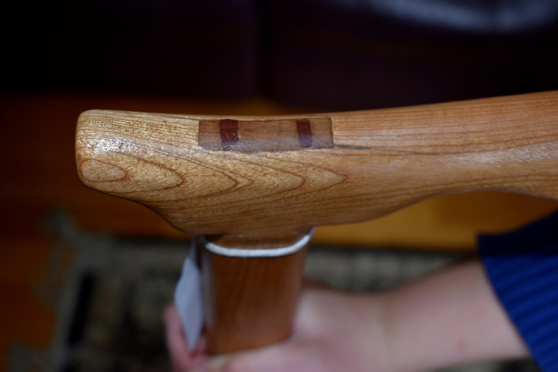 Rustic Cherry Walking Canes/ Amish Style/ Natural Wood With Organic