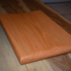 One piece Cherry cutting board 8 by 12 inches, wood cutting board, cheese board, beeswax finished, chopping board, gift for cook image 4