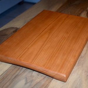 One piece Cherry cutting board 8 by 12 inches, wood cutting board, cheese board, beeswax finished, chopping board, gift for cook image 7