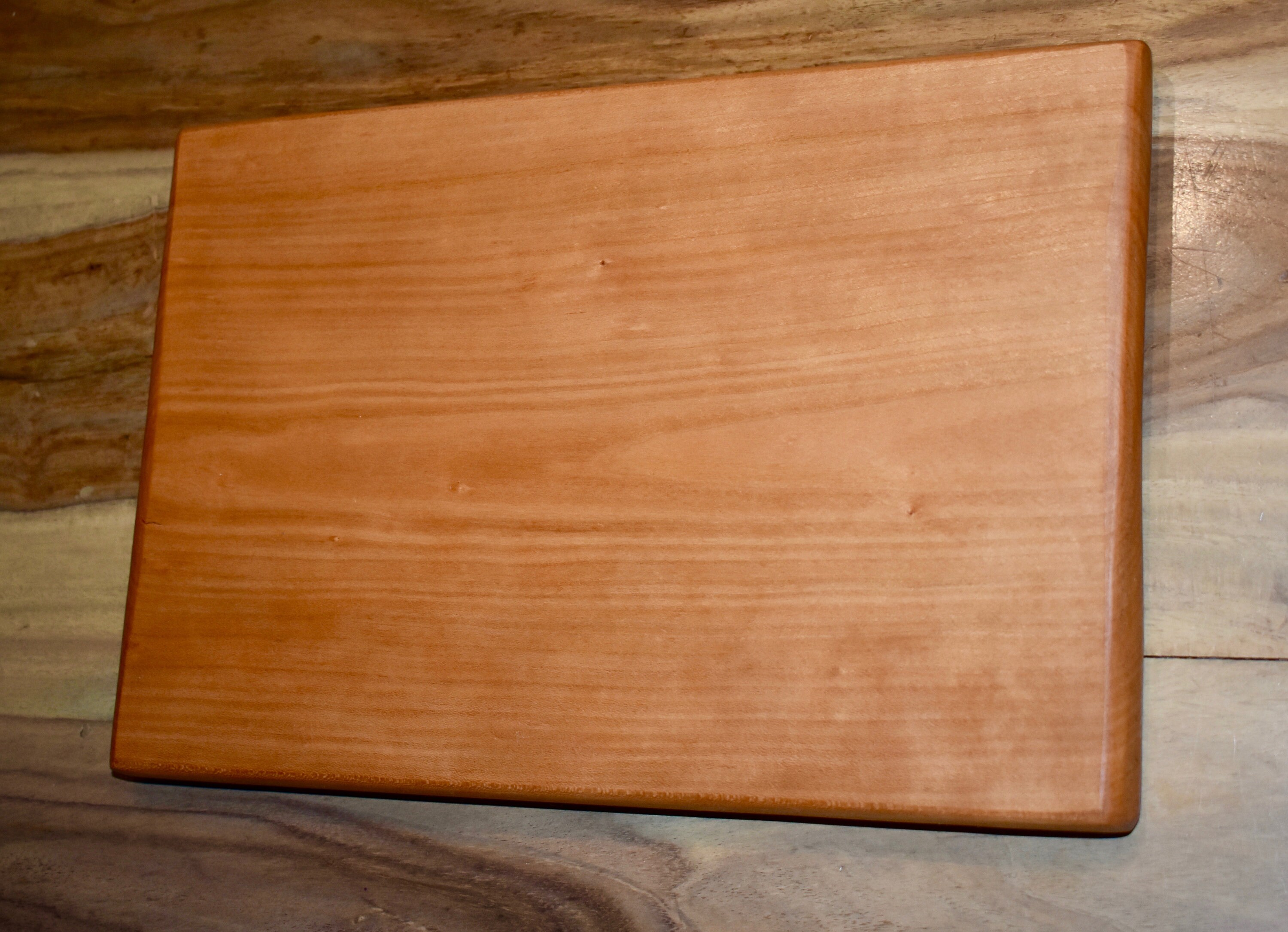 One Piece Cherry Cutting Board 8 by 12 Inches, Wood Cutting Board
