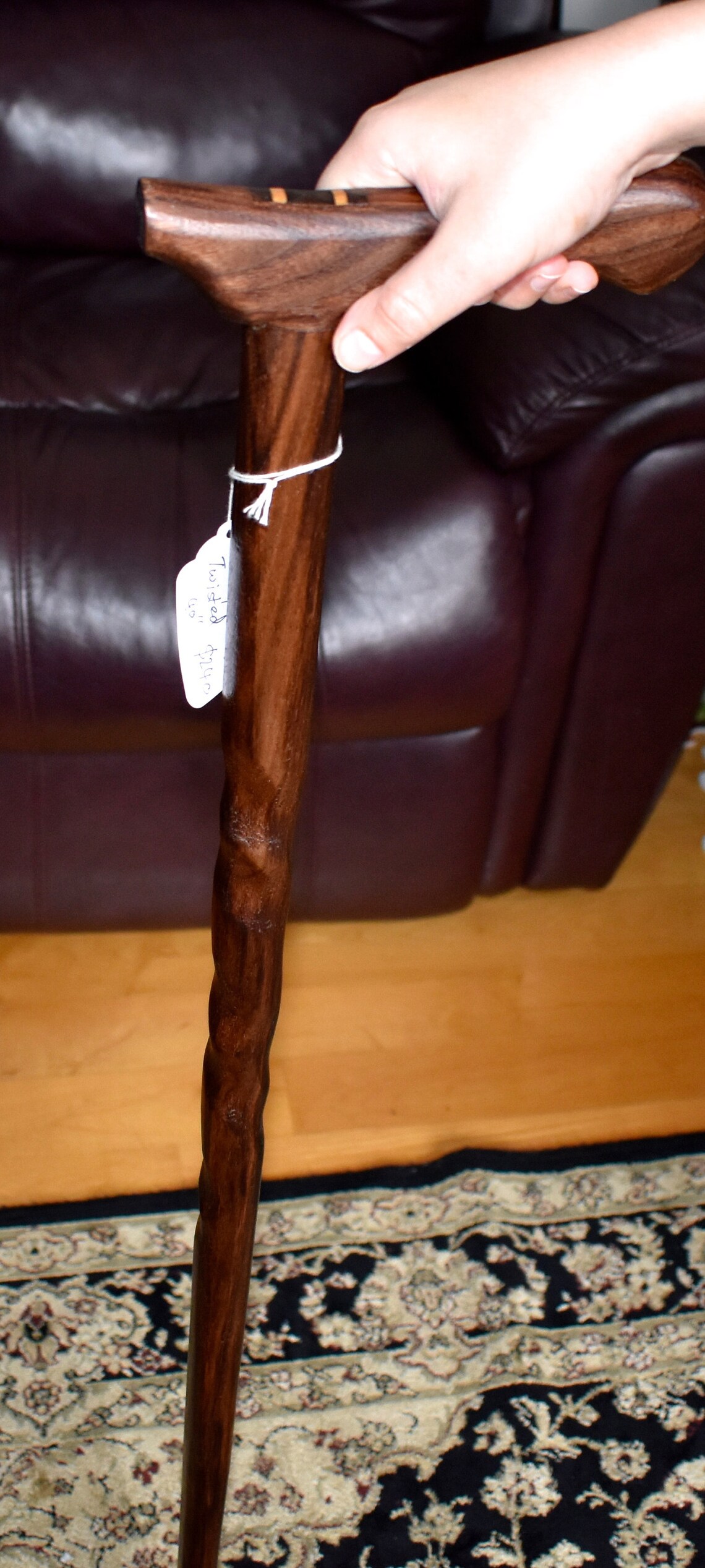 Premium Heirloom Walking Cane/ Amish Style/ Exotic Wood /american Black Walnut /luxurious
