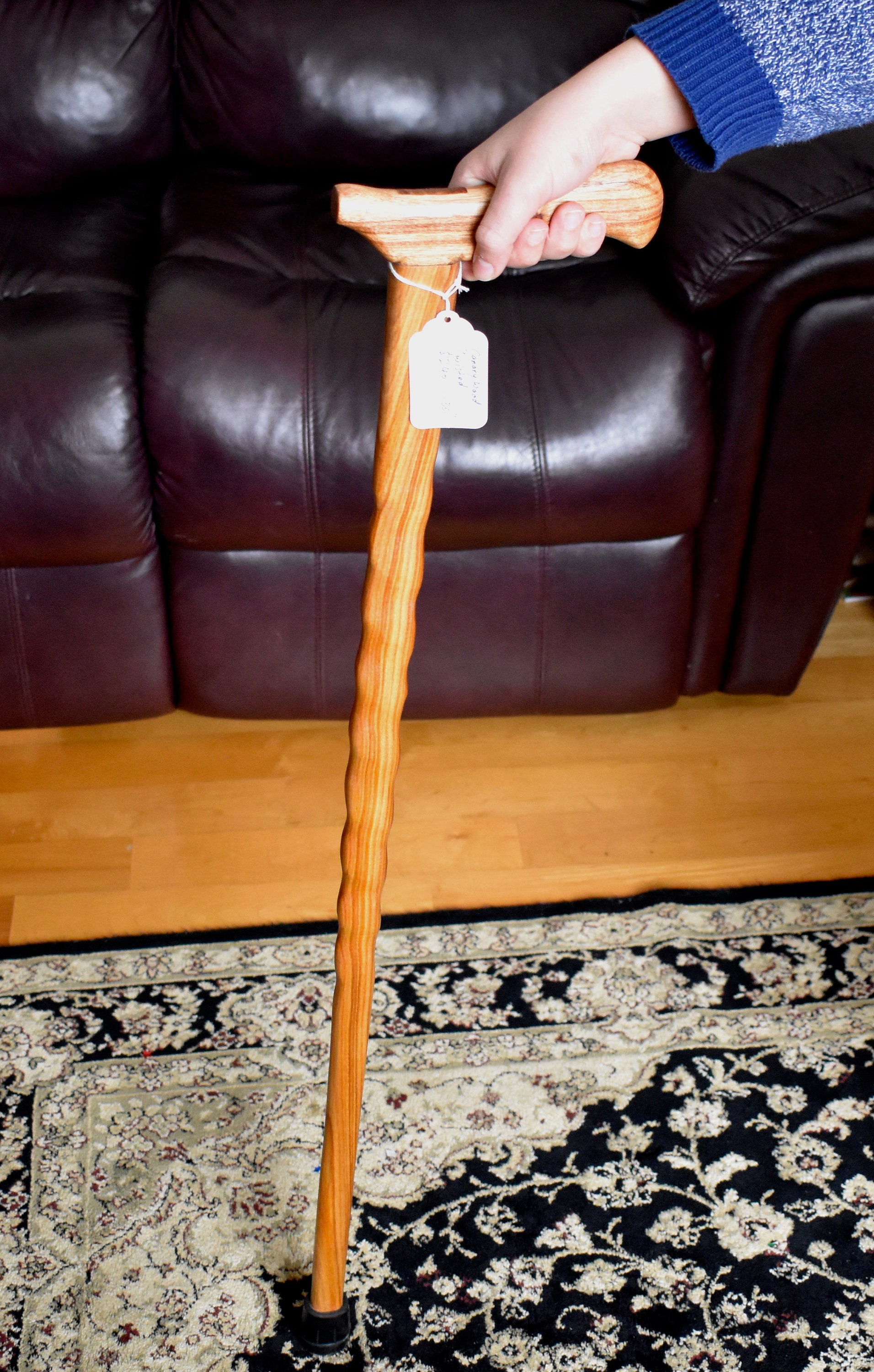 Wooden Walking Cane/ Amish Style/ Exotic Wood /canary Wood Etsy Canada