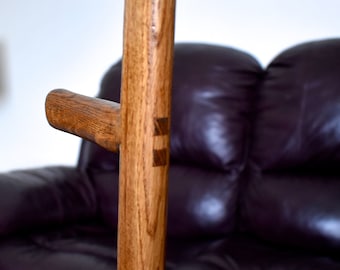 Premium Heirloom hiking staff/ Amish style/ exotic wood /Solid Oak/luxurious/ Cane a marche