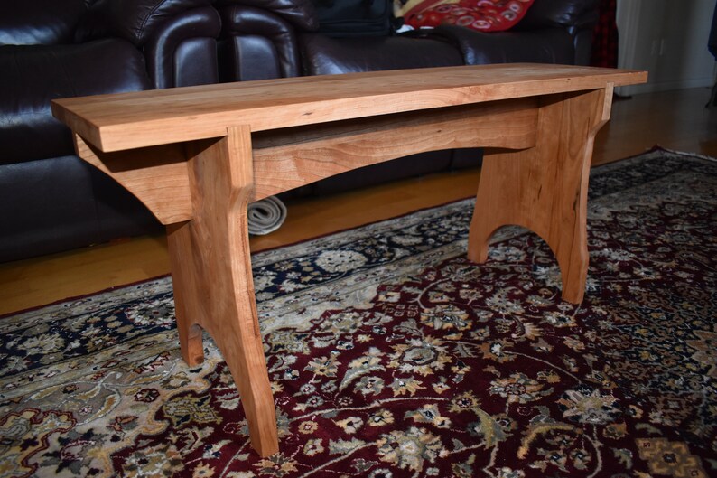 Shaker Style Bench, Cherry Wood Bench, Museum Furniture Piece, Shaker