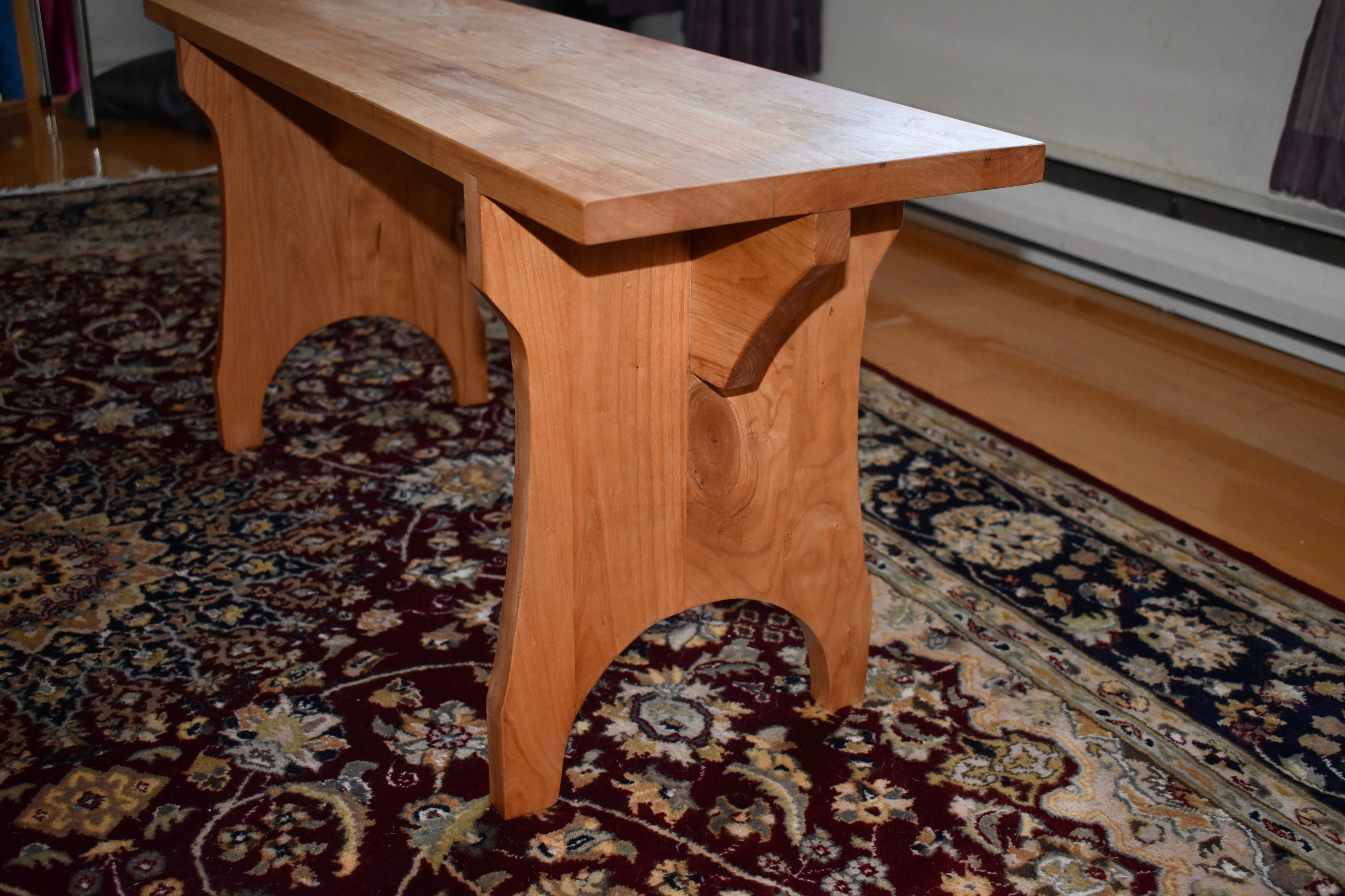 Shaker Style Bench, Cherry Wood Bench, Museum Furniture Piece, Shaker ...