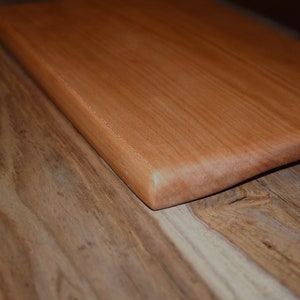 One piece Cherry cutting board 8 by 12 inches, wood cutting board, cheese board, beeswax finished, chopping board, gift for cook image 6