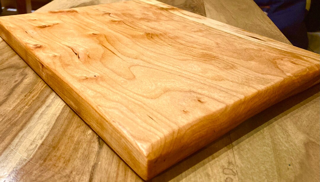 Tiny Cutting Board Side by Side Cherry Oiled Single Pieces