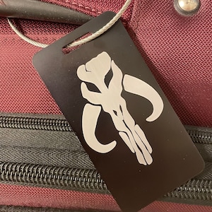 ミトサウルスの荷物タグまたはベビーカータグ - レーザー刻印された陽極酸化アルミニウム