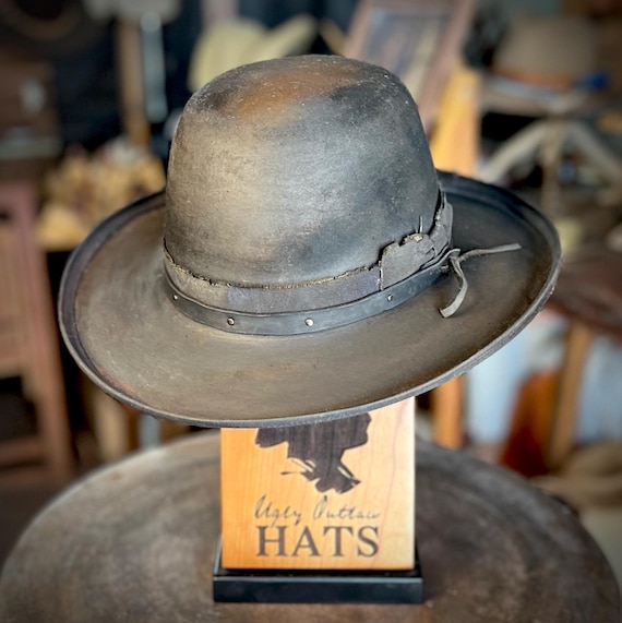 The “Man with No Regrets” size 7 1/8 (57cm) from Ugly Outlaw Hats.