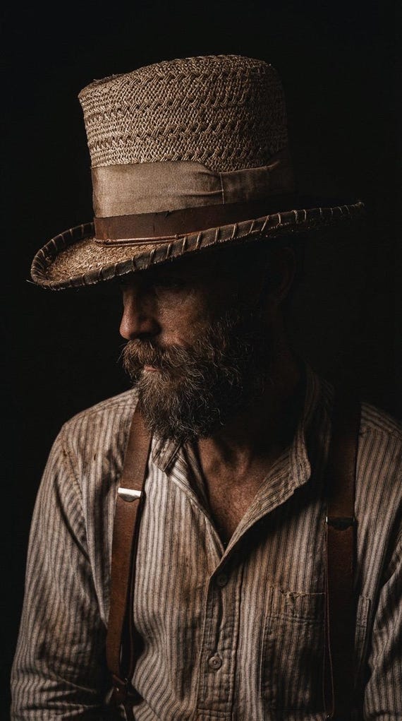 The “Hot Weather Villain” size 7 1/2 long oval from Ugly Outlaw Hats.