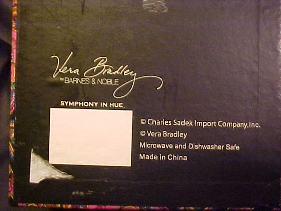 Vera Bradley Symphony In Hue Charles Sadek Mug With Lid Etsy