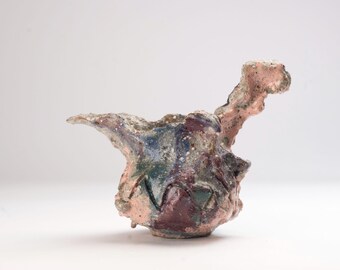 Pichet 39, en grès émaillé sculpté à la main