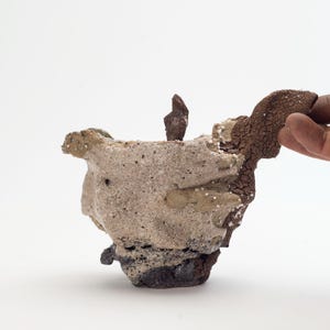 Teapot 30, hand-carved stoneware teapot