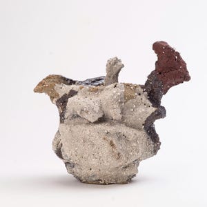Teapot 19, hand-carved stoneware teapot