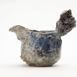 Pitcher 13, in hand-carved enameled stoneware