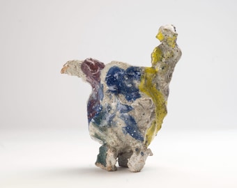 Pichet 41, en grès émaillé sculpté à la main