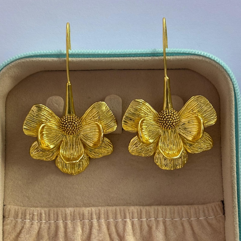 Statement Garden Flowers Earrings