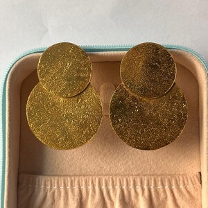 18k Gold Plated Chunky Dangle Earrings