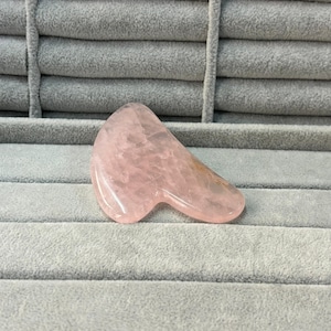Rose Quartz Gua Sha Scraping Massage Tool: Crystal Self Care Gift