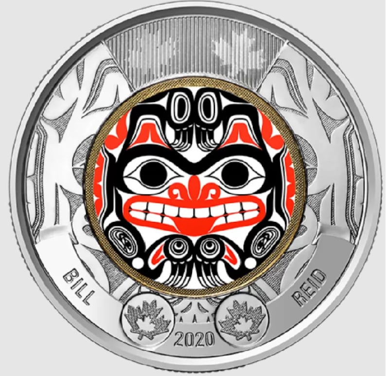 Canadian Two Dollar Bill Reid Commemorative Toonie 2020 Etsy Canada
