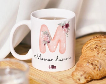 Mug en Céramique à personnaliser pour remercier les Maîtresses, les nounous, les atsems et offrir un joli cadeau qui fera plaisir