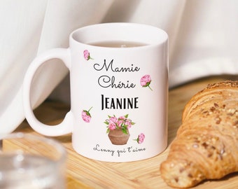 Mug en Céramique à personnaliser pour remercier les Maîtresses, les nounous, les atsems et offrir un joli cadeau qui fera plaisir